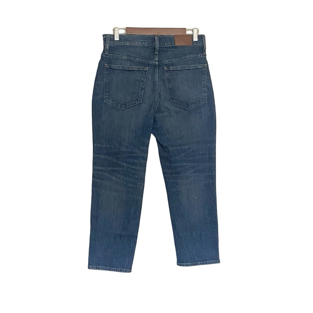 Madewell Classic Straight Jeans 29P Petite Blue Mid Wash Denim - Picture 2 of 7